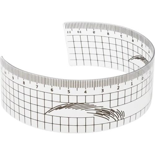 Eyebrow Microblading Ruler Caliper Permanent Makeup Measurement Stencil Tool