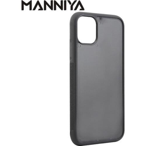 MANNIYA for iphone 11/11 pro/11 pro max empty groove rubber TPU+PC phone Case Free Shipping! 100pcs/lot