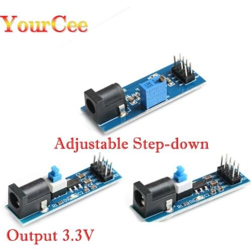 AMS1117 3.3V 5V Power Supply Module Output Voltage Interface Power Supply Regulator module with DC jack switch