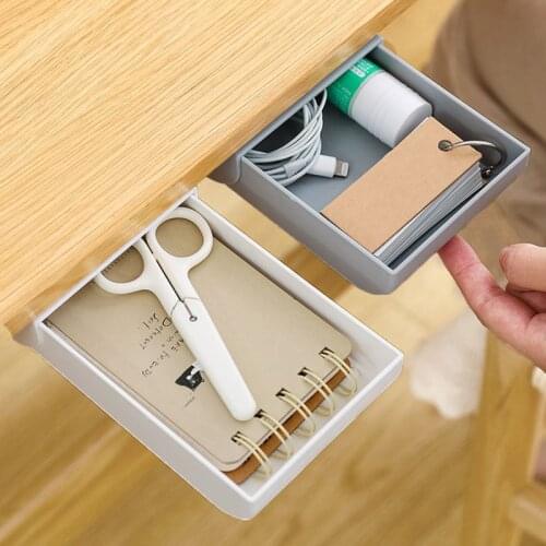 Desktop Hide Desk Organizer Pencil Cases Stationery Storage Supplies Student Stationery Box Pencil Case For Office Organizer