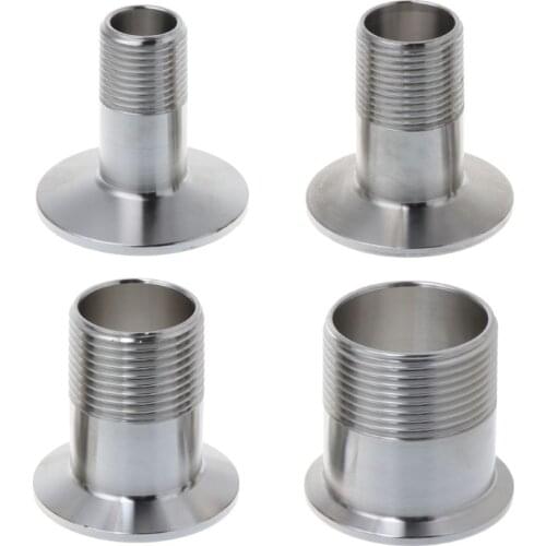 Stainless Steel Sanitary Male Threaded Ferrule Pipe Fitting Tri clamp Adapter L4MB