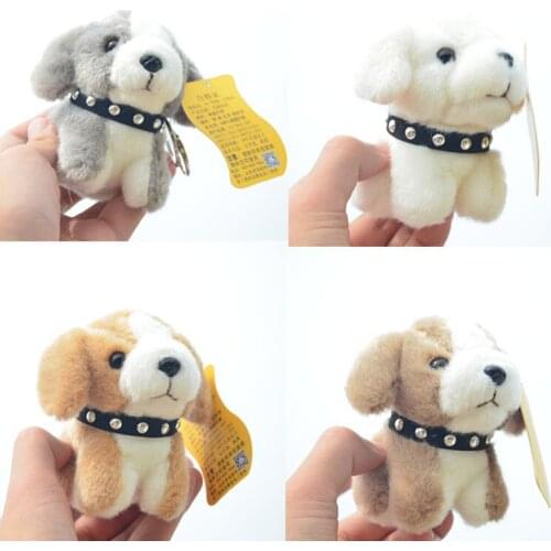 New lifelike cute fevarite Exquisite dog plush toy 12cm stuffed soft pendant Keychain decoration kids funny gift