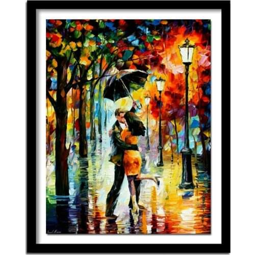 NEW 3D Craft Sale Diamond Embroidery Fashion Diy Diamond Painting Cross Stitch Kit Inlaid Decorative Embroider Rain Lovers BJ344
