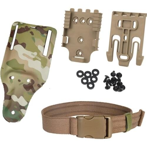 Gun Holster Adapter SOG Clip Mount For G17 G22 H&K S&W P225 Pistol Hunting Waist Belt Elastic Band Drop Leg Strap Safariland