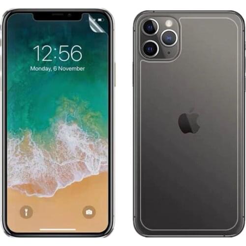 HD Clear Front LCD Screen Protector Back Cover Protective Pet Film for iphone12 pro max iphone 12 Mini Shield ecran Accessories