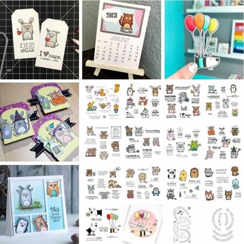 Cute Animals Halloween Unicorn Lion,Cow Transparent Stamp Clear Stamps for DIY Scrapbooking Craft Card 2020 NEW