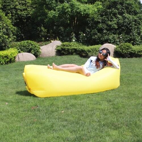 Outdoor Camping Inflatable Sofa Mat Lazy Bag 3 Season Ultralight Beach Sleeping Air Bed Lounger Sports Camping Travel