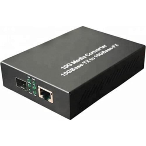 10Gbps High speed Fibre Optic Ethernet 10G Media Converter SFP+/XFP To RJ45