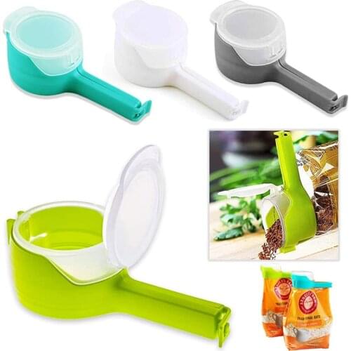 Snack Sealing Clip Fresh Keeping Sealer Clamp Plastic Helper Food Saver Travel Kitchen Gadgets Seal Pour Food Storage Bag Clip
