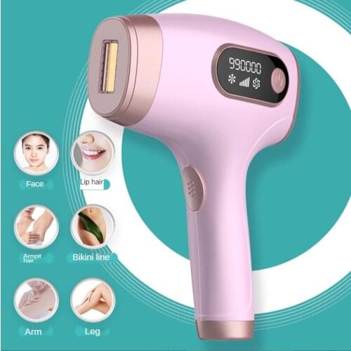 Womens Electric Epilator 990000 Flashes Laser Hair Removal Machine LCD Display Permanent Painless Freezing Point Hair Trimmer