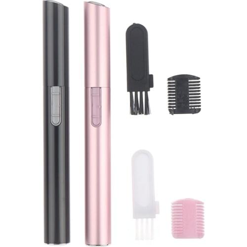 2 Colors Practical Electric Face Eyebrow Scissors Hair Trimmer Mini Portable Women Body Shaver Remover Blade Razor Epilator
