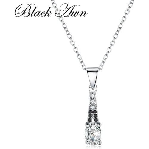 2021 New 925 Sterling Silver Fine Jewelry Trendy Engagement Classic Band Necklaces for Women Wedding Necklaces Pendants P123