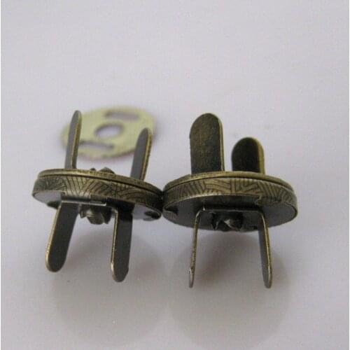 30 Sets 14mm Antique Bronze Powerful Magnetic Snaps Bag Purse Clasp Button, magnetic clasp Metal Button Craft for Purse 14*3mm