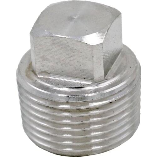 3/4" NPT Male 304 Stainless Steel Hex Head Plug End Cap Water Gas Oil
