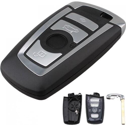 4 Buttons Auto Car Key Fob Case Shell Replacement Remote Cover Protector Fit for BMW 1 3 5 7 F Series CAS4 System
