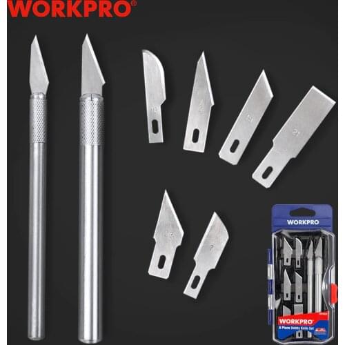 WORKPRO 8PC Engraving Craft knives Carving knife Hobby Knife Set