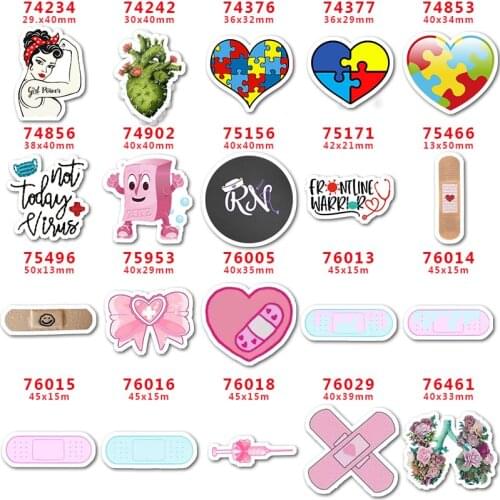 DIY Decoration Crafts Accessories 30pcs Per Character Planar Resin PR76029