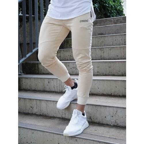 Mens high quality brand pants gym bodybuilding fashion sweatpants casual jogger trousers men