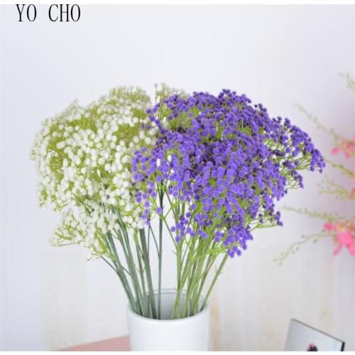 Babysbreath Artificial Plastic Flower DIY Floral Art Plant Wedding Bouquet Home Party Chrismas Decoration Fake Babybreath Flower