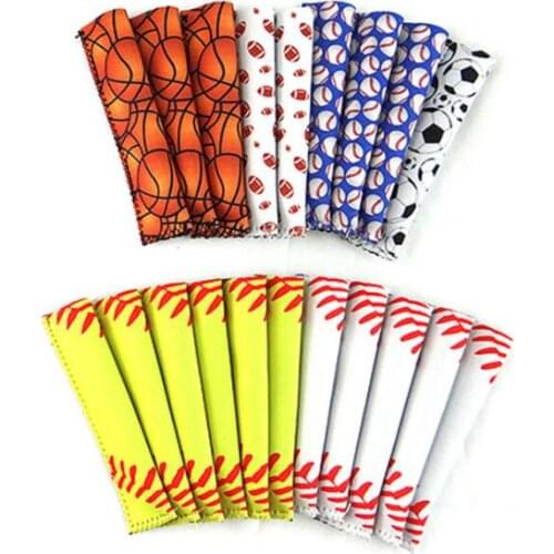 Cheap baseball popsicle holder neoprene summer popsicle mould Kids Popsicle softball sports fashion holder LX2435