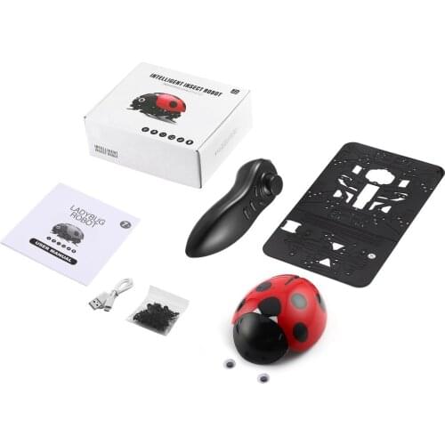 Remote Control Simulate Ladybug Beetle Electronic Toy DIY Kids Birthday Christmas Gift For Children Toys Cockroach rc Insect