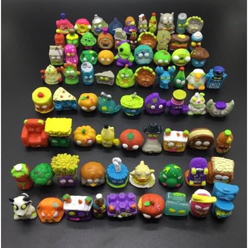 100Pcs/lot Cartoon Anime Action Figures Toys Garbage Vinyl Doll Grossery Gang Model Toy Dolls Kids Christmas Gift for Children
