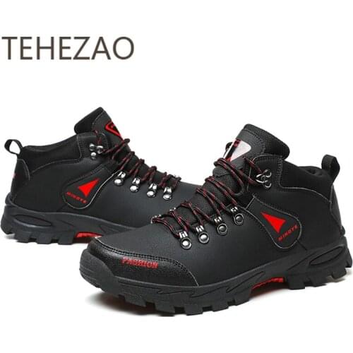 Men Hiking Shoes Wear-Resistant Sole Material Is Soft and Dry, Strong Support Not Afraid of Slipping Fashionable Sports Shoes