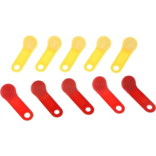 10 Pcs Set DS1990A F5 Read-Only I-Button Non Magnetic TM Card Electronic Key