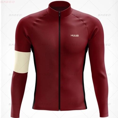 New HUUB 2021 Team Cycling Spring Cycling Clothing Long-sleeve Breathable Cycling Jersey Set Men Bike Clothes Maillot Masculino