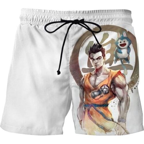 2021 anime themed beach shorts Harajuku cartoon shorts New goth costume Loose plus size shorts Quick-drying surf shorts men