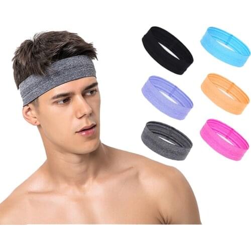 Outdoor Sports Headband Portable Fitness Hair Bands Man Woman Hair Wrap Brace Elastic Cycling Yoga Running Exercising Sweatband