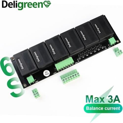 LTO 6S Active Equalizer battery balancer BMS for LiFePO4 LiPO NCM Lithium Li-ion 18650 DIY Battery Pack battery Protection