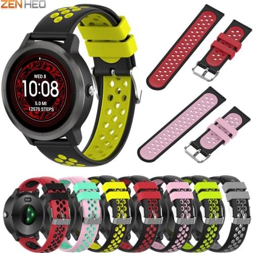Silicone Strap For Garmin Vivoactive 3/Vivoactive 3 Music Smart Watch Band Replacement Watchband For Samsung Galaxy Watch Active