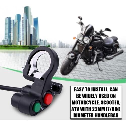 22mm(7/8inch) Motorcycle Horn Turn Signal Light Switch Headlight Turn Signal Light Horn Dirt Bike Scooter ATV ON/OF Push Button