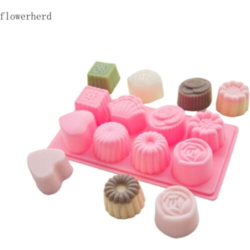 8-hole Flower Silicone Mold DIY Cake Decorating Tools 3d Fondant Cake Mold Soap Mold Chocolate Mold Baking Accessories