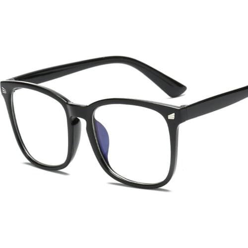 TEENYOUN Flat Mirror Male Big Box Big Face Anti-blue Glasses Female with Radiation Eyes Female Retro Blue Light Square Glasses