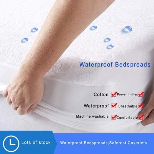 Waterproof Bedspreads,One side is cotton terry cloth,The other side is waterproof TPU waterproof film,S-e-x Saferest Coverlets