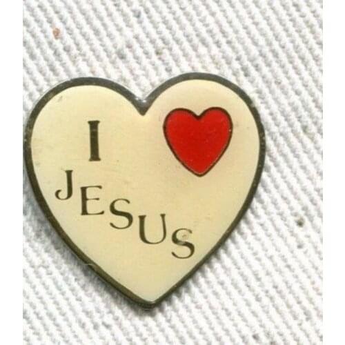 High quality custom PINS RELIGION FOI I LOVE JESUS low price custom made metal religious lapel pin badges