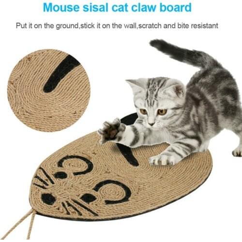 Funny Mouse Shaped Cat Scratch Pad Cat Scratching Post Mat For Furniture Foot Chair Protector Pad Table Legs Carpets Protector