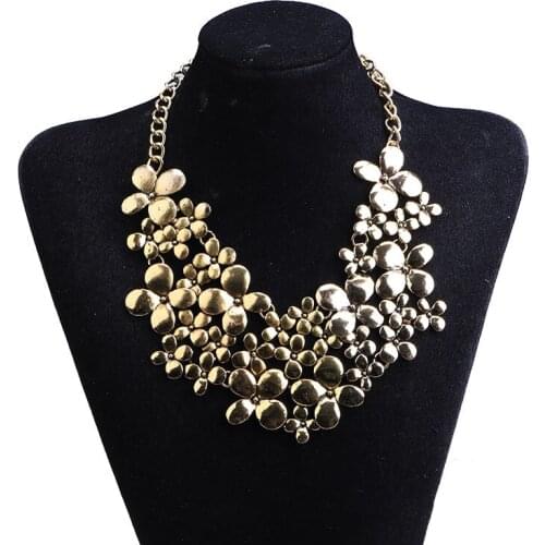 Women Hyperbale Jewelry Exaggerated Necklace Punk Collar Female Retro Accessories