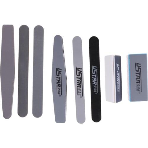 8Pcs Craft Model Sanding Sticks Coarse, Medium, Fine, Tri, Finishing Polisher