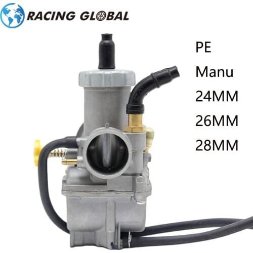 ALCON-24mm 26mm 28mm Motorcycle Caburetor Keihin PE Manu For 50cc 100cc 125cc 150cc Universal Racing