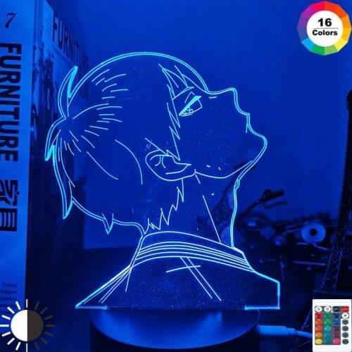 Anime Haikyuu Tobio Kageyama LED Night Light for Kids Birthday Gift Bedroom Decor Nightlight Bedside Table 3D Lamp Haikyu