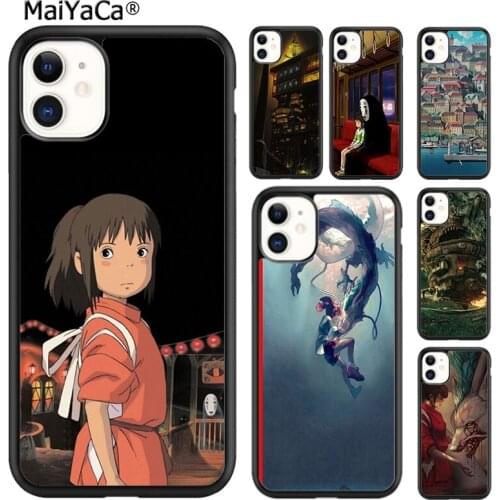 MaiYaCa Anime Spirited Away Studio Ghibli Phone Case For iPhone SE 6s 7 8 plus X XR XS 11 12 pro max Samsung S7 S8 S9 S10 shell