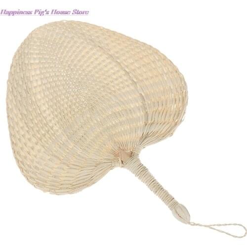 Decorative Hand Fan Straw Hand-woven Wedding Souvenir Handheld Mini Home Bamboo Dance Portable Gift Party Wedding Supplies