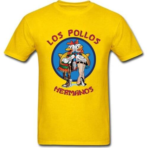 Los Pollos Hermanos T-Shirts Breaking Bad TV Series Print Streetwear Men Women Fashion 100% Cotton T Shirt Tees Tops Male Female