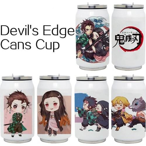 Devils Blade Anime Manga Insulation Cup Demon Slayer Kimetsu No Yaiba Tanjirou Nezuko Diy Thermal Transfer Stainless Steel Cup
