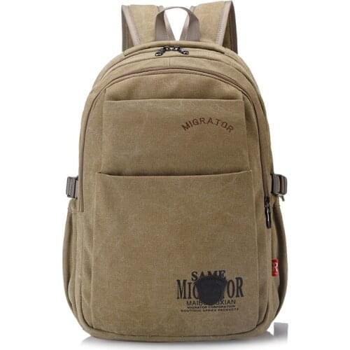 Korean Version of Washed Canvas Casual Travel Backpack Student Large Capacity Computer Bag Unisex 2020 Fashion Breathable