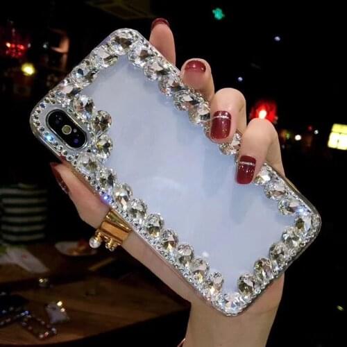 Fashion Bling Diamond Soft Phone Case For Redmi Note 9 Pro TPU Clear Cover For Xiaomi Mi poco x3 NFC M3 10T Lite 8T 9A 9C Coque