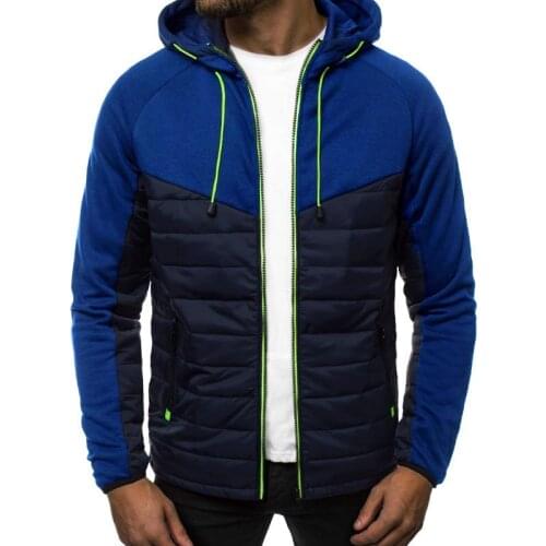 Autumn Winter Mens Jackets 2021 New Zipper Pockets Patchwork Male Coats Fashion Casual Oversize Warm Outwear Hooded Clothing